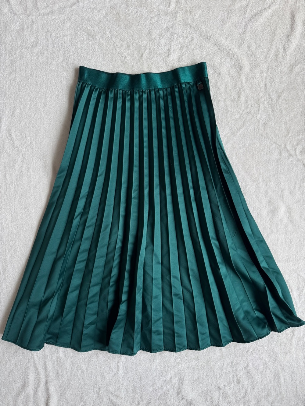 Mexx Emerald Green Pleated Midi Skirt